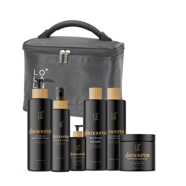 ערכה לכל סוגי השיער לבחירה ממי אורז בתיק אלגנט