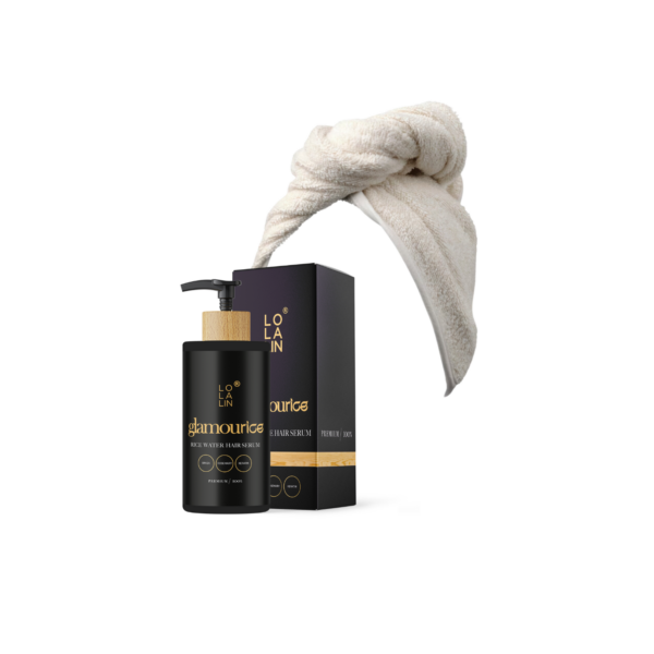 ערכה מיוחדת - סרום לשיער ממי אורז (125 מל) ומגבת ייבוש מקצועית