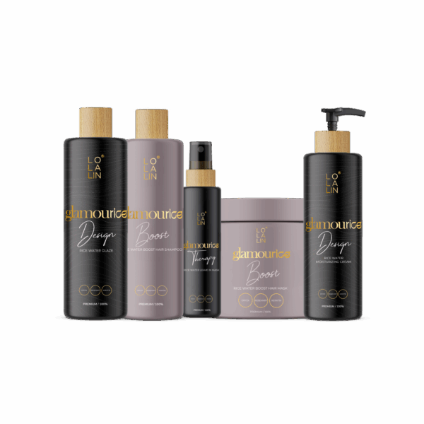 ערכה לשיער מתולתל ויבש ממי אורז