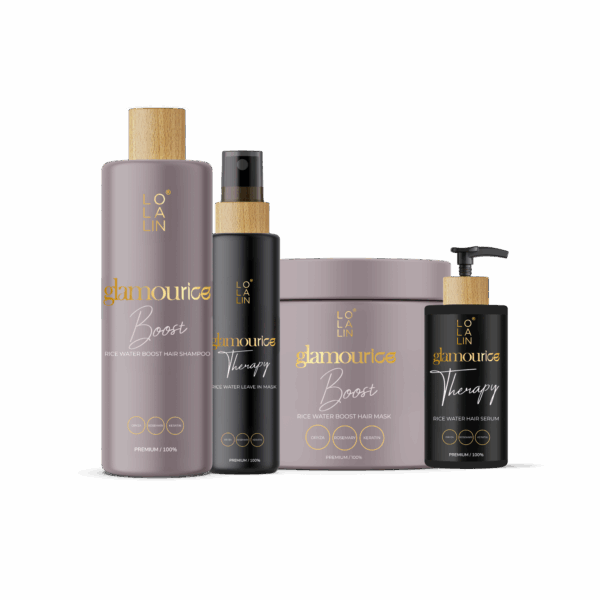 ערכה לשיער נפוח ופריזי ממי אורז