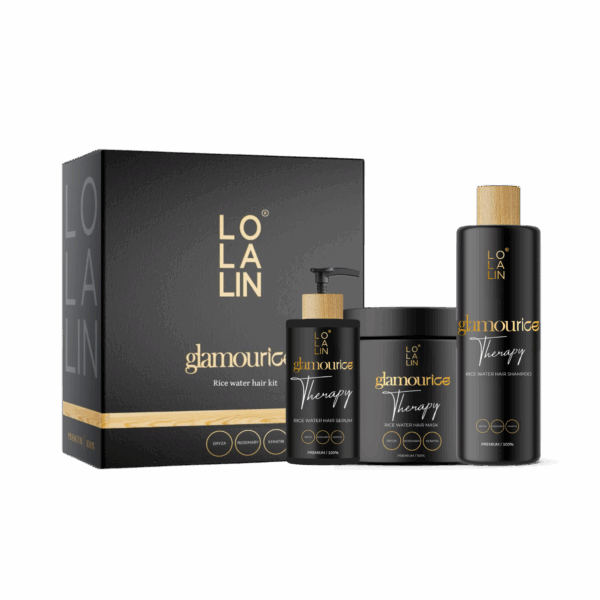 ערכה לשיער על בסיס מי אורז