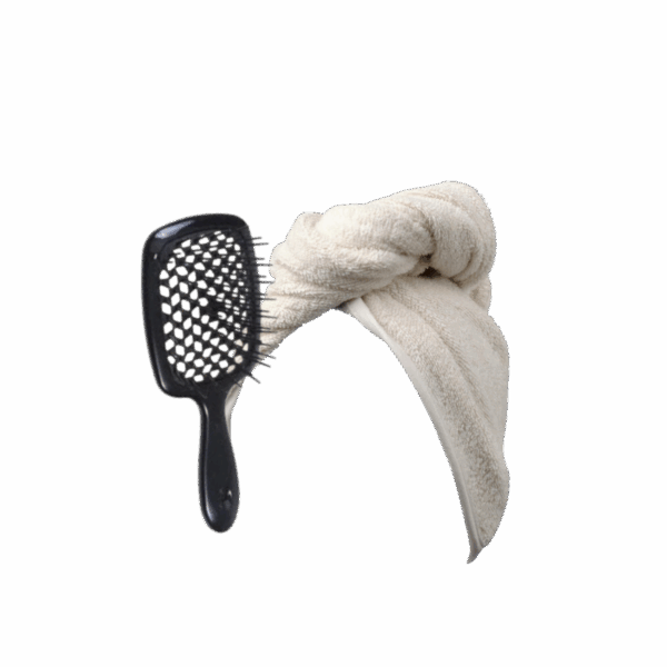 ערכה מיוחדת - מגבת ראש ומברשת שיער