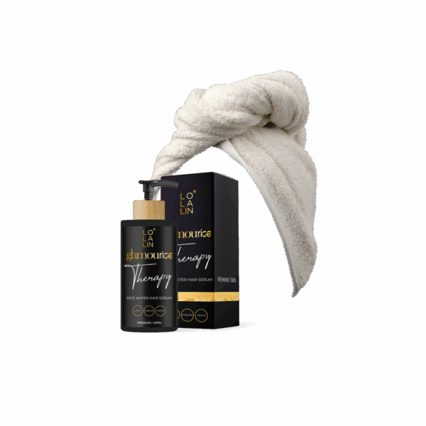 ערכה מיוחדת - סרום לשיער ממי אורז (125 מ"ל) ומגבת ייבוש מקצועית